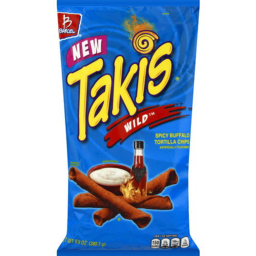 Takis Tortilla Chips, Spicy Buffalo, Wild