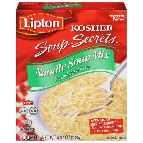 Lipton Noodle Soup Mix, Natural Chicken Flavor