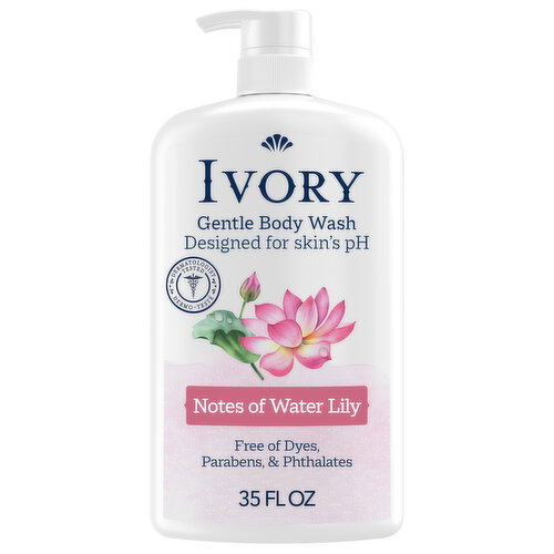 Ivory Gentle Body Wash, Water Lily Scent Image 1 of 6