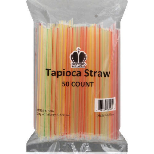 Poly King Straw, Tapioca