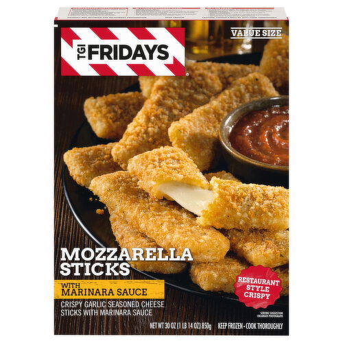 TGI Fridays Mozarella Sticks, with Marinara Sauce, Value Size