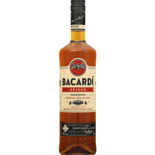 Bacardi Rum, Spiced, Genuine