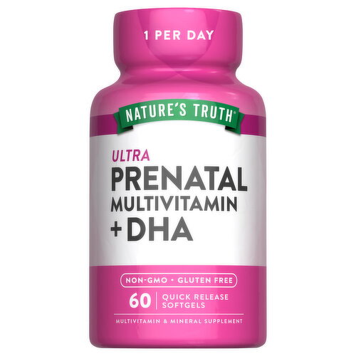 Nature's Truth Softgels Ultra Prenatal Multivitamin + DHA