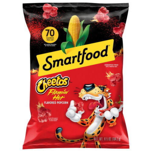 Smartfood Popcorn, Flamin' Hot Flavored, Cheetos
