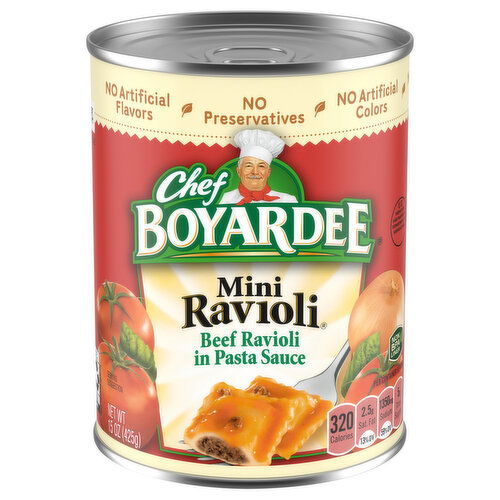 Chef Boyardee Beef Mini Ravioli in Pasta Sauce