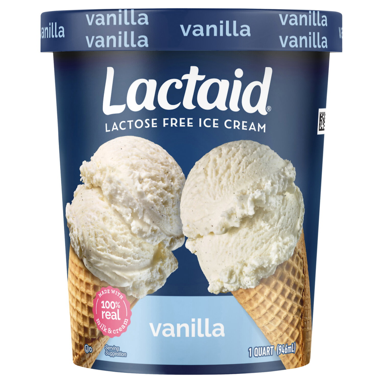 Lactaid Lactose Free Cookies & Cream Ice Cream - Smart & Final