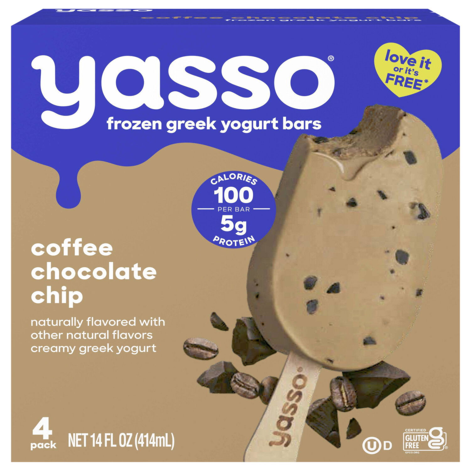 Yasso Frozen Greek Coffee Chocolate Chip Yogurt Bars - Smart & Final