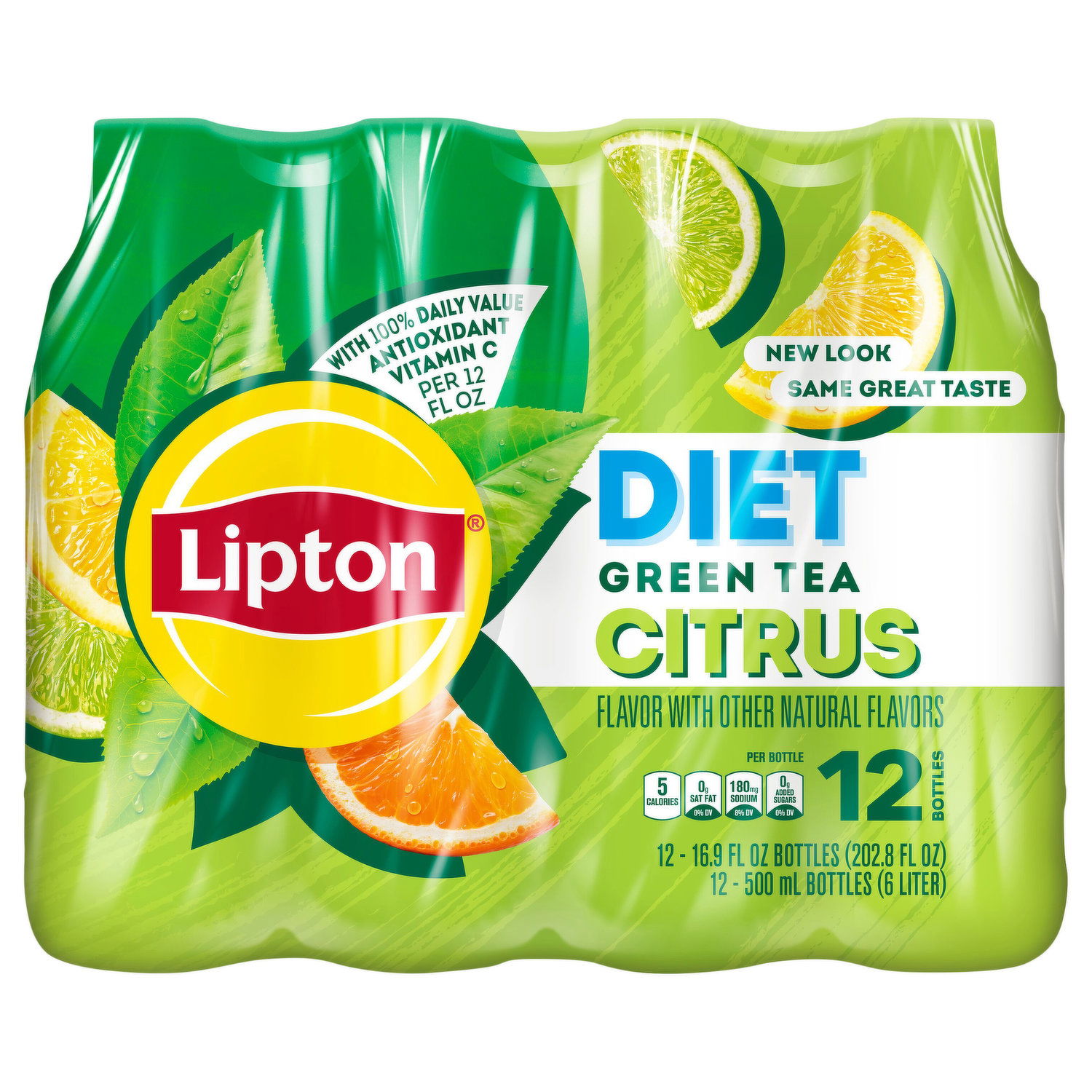 Lipton Green Tea, Diet, Citrus - Smart & Final