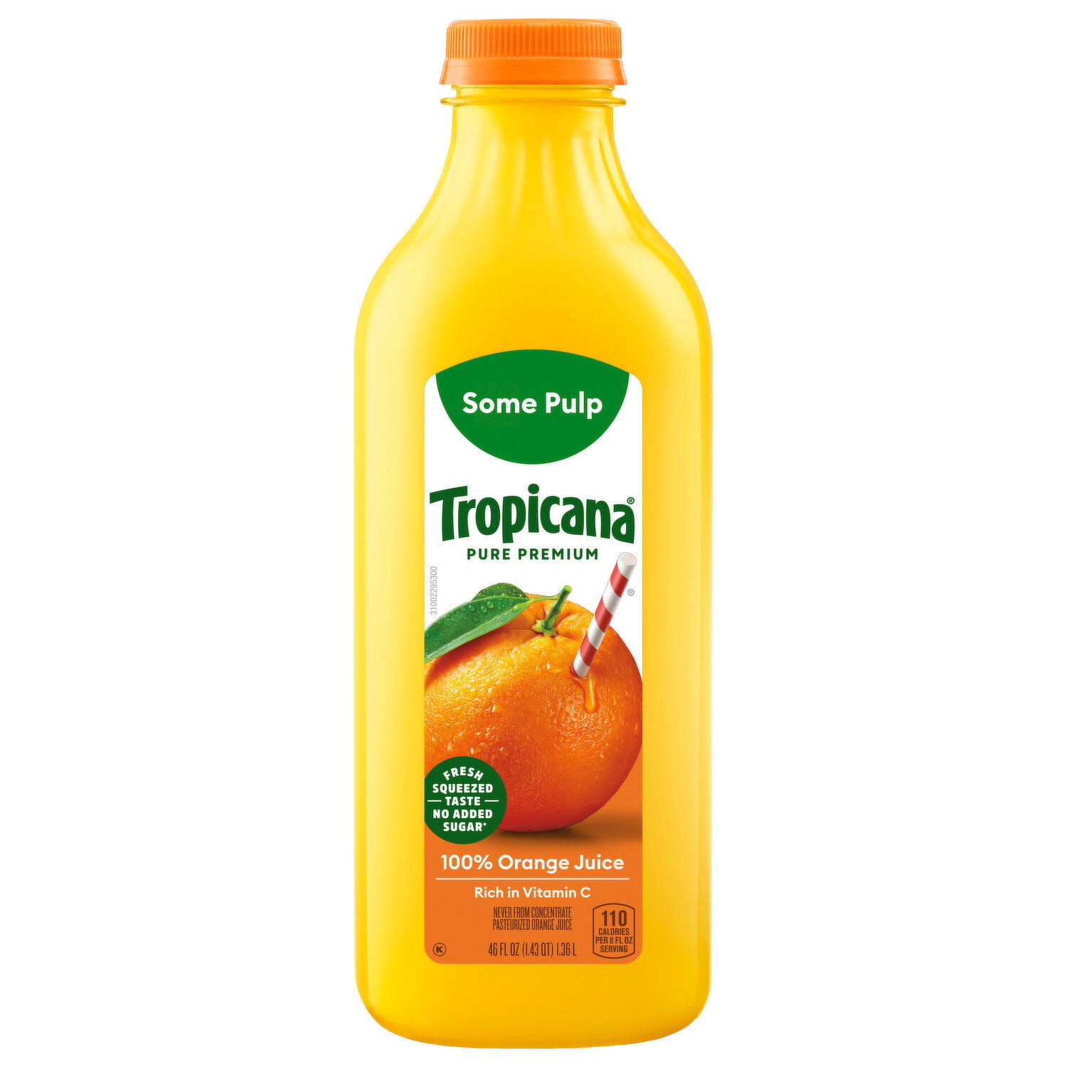 Tropicana 100% Orange Juice, Some Pulp - Smart & Final