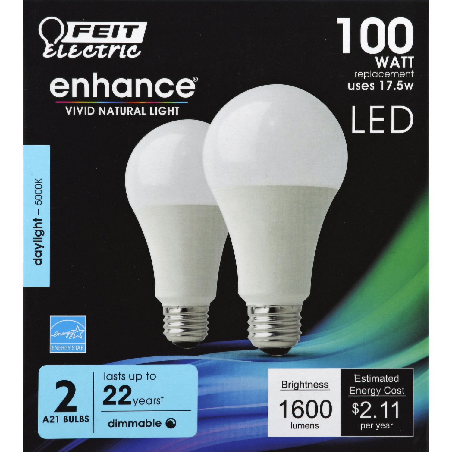 Feit Electric Light Bulbs LED Replacement Daylight 100 Watts Smart Final