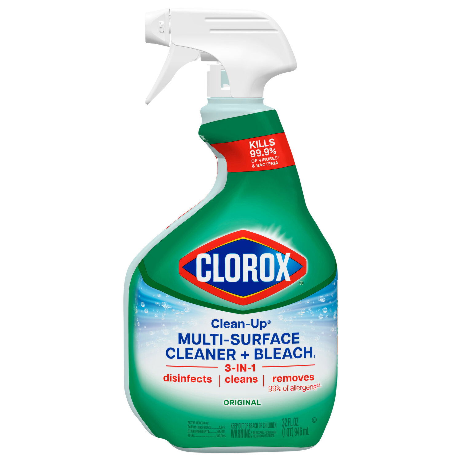 Clorox Cleaner + Bleach, Rain Clean, Multi-Surface - Smart
