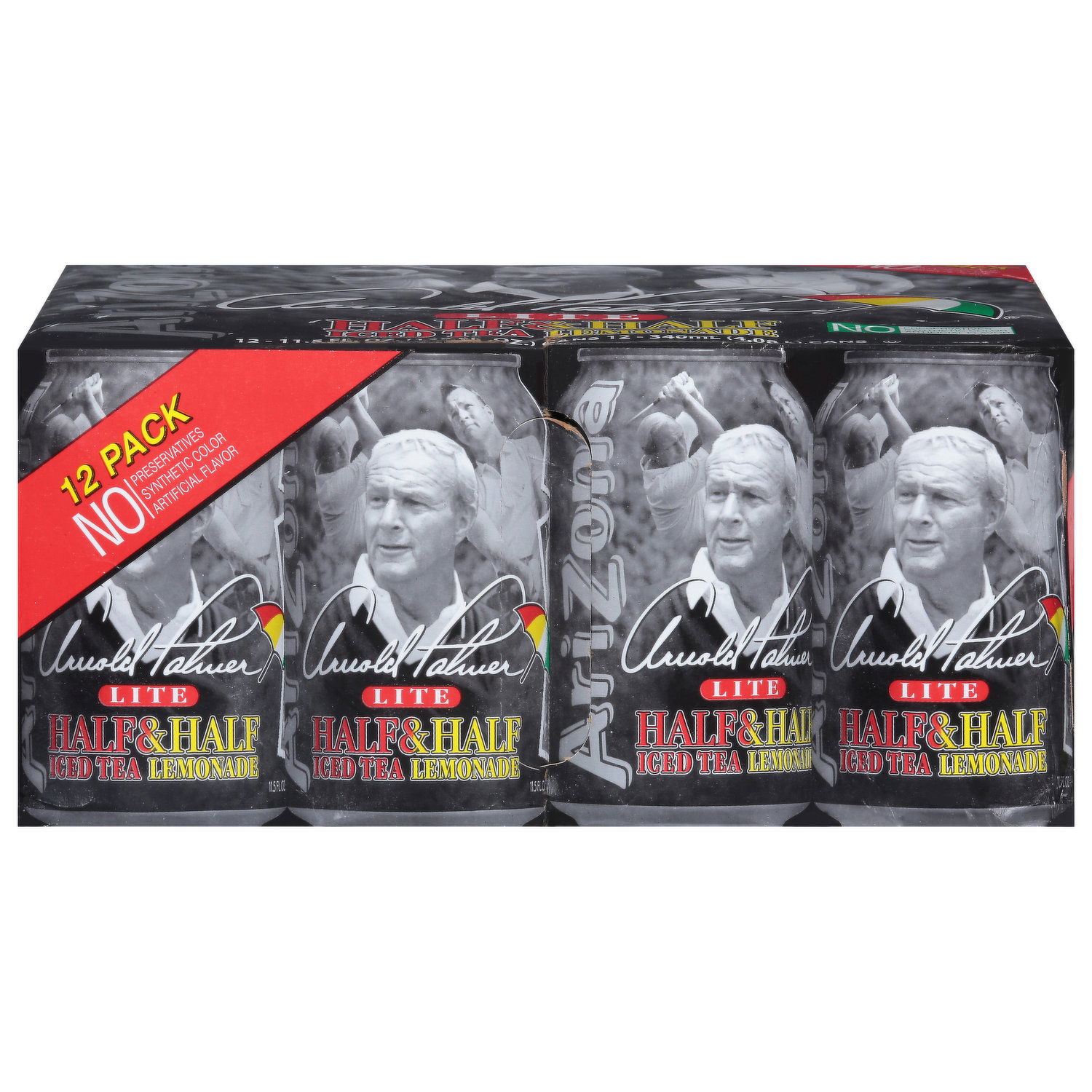 AriZona Half & Half, Iced Tea, Lemonade, Lite, 12 Pack - Smart & Final