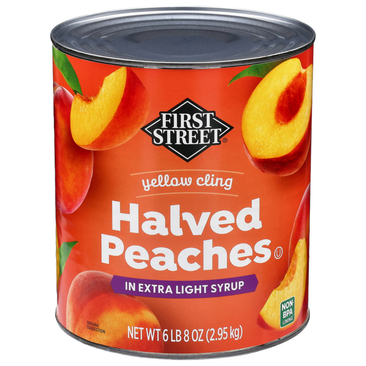 peach and orange様 リクエスト 3点 まとめ商品 First Street Yellow Cling Halved Peaches in Extra Light Syrup