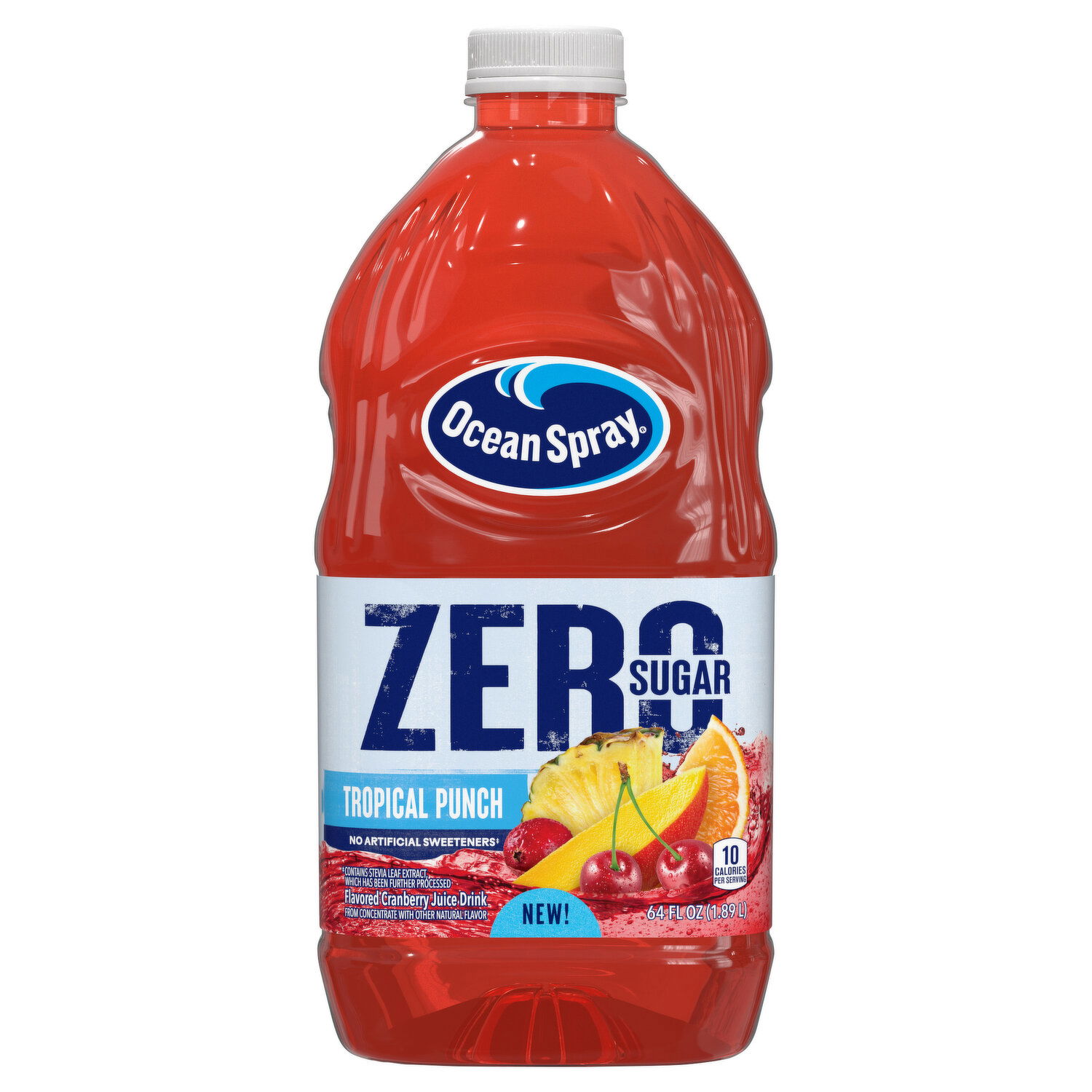 sugar！crazy ocean Ocean Spray Cranberry Juice Drink, Zero Sugar, Tropical