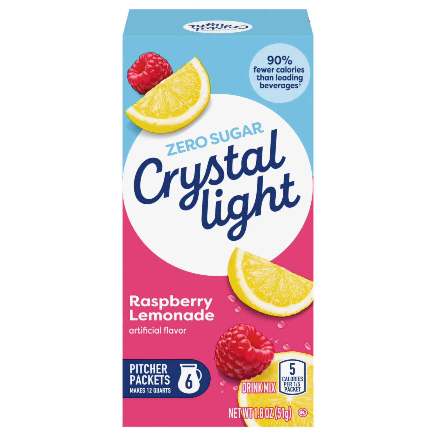 Crystal Light Zero Sugar Raspberry Lemonade Drink Mix - Smart & Final