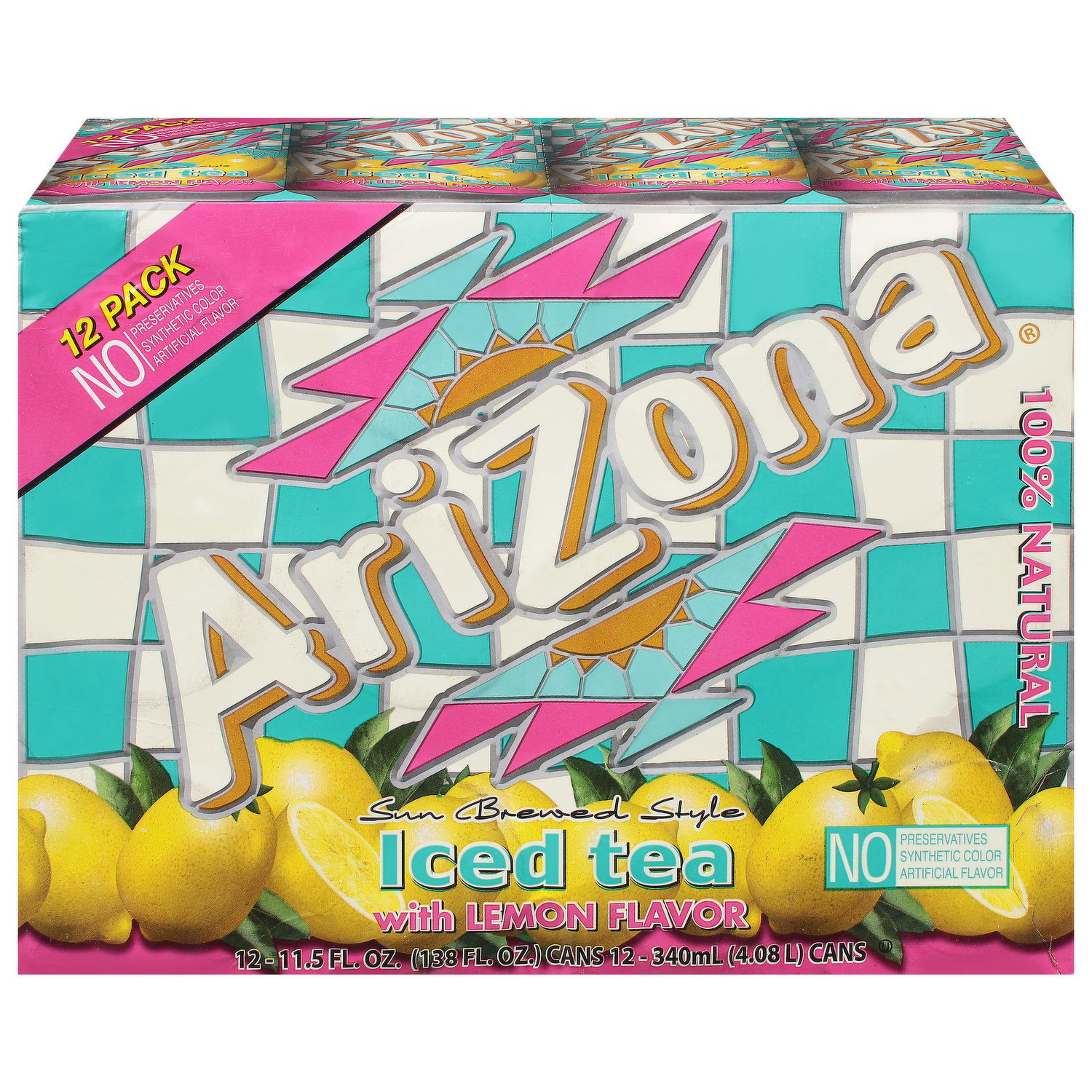 AriZona Iced Tea, Sun Brewed Style, 12 Pack - Smart & Final