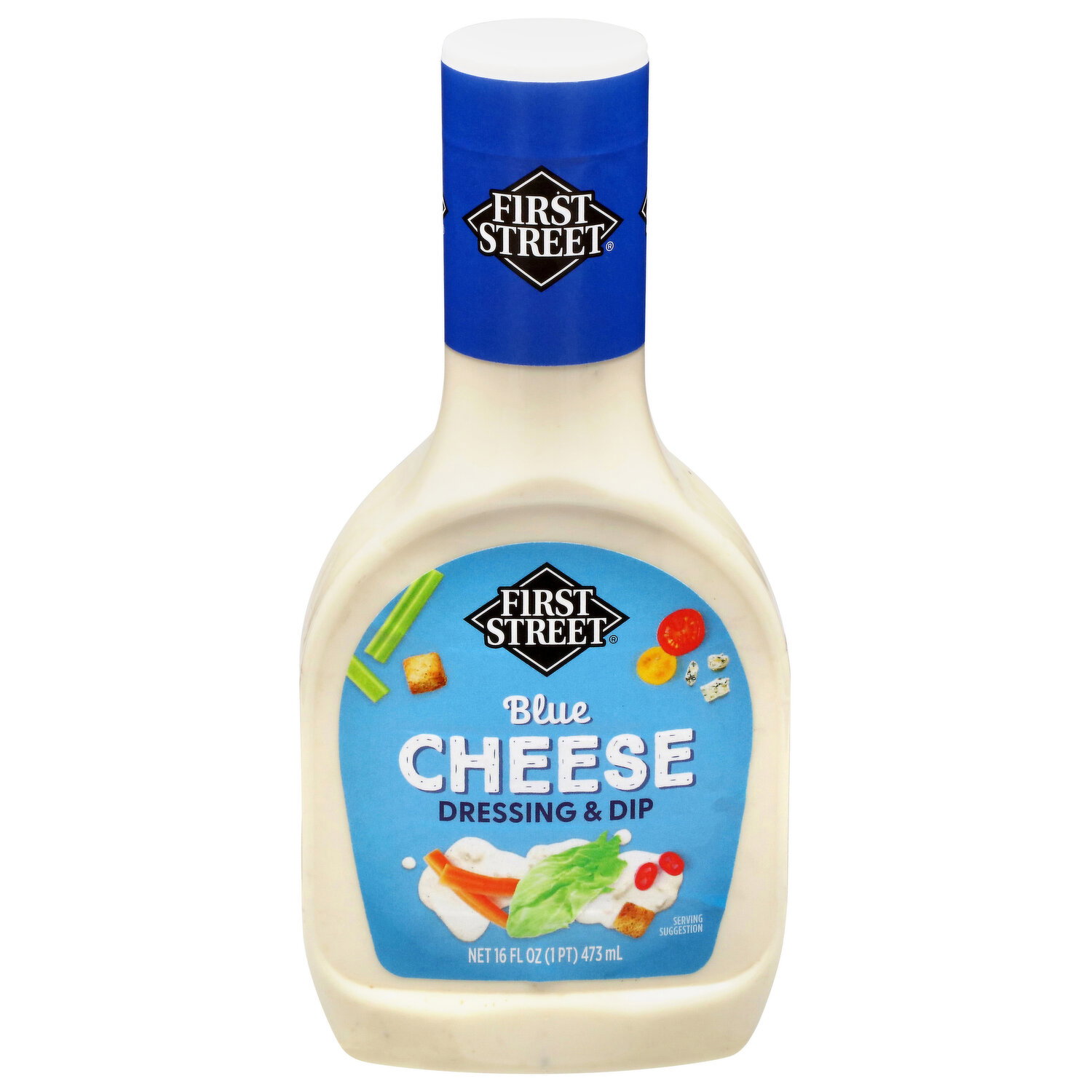 blue cheese dressing store bought Kraft Dressing, 1 Bottle, for Salads and Dipping, Chunky Blue Cheese, No  High-Fructose Corn Syrup, No Artificial Flavors, 16 oz