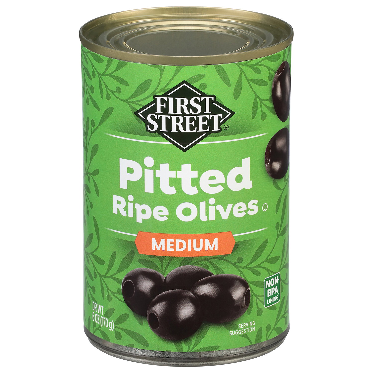 First Street Olives, Ripe, Pitted, Large - Smart & Final