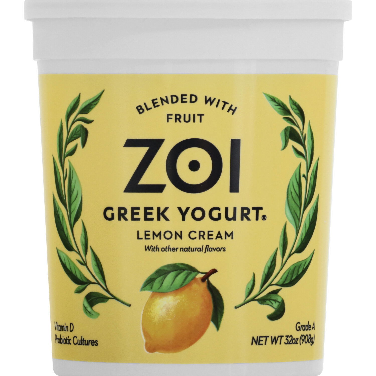 Zoi Yogurt, Greek, Lemon Cream, Blended - Smart & Final