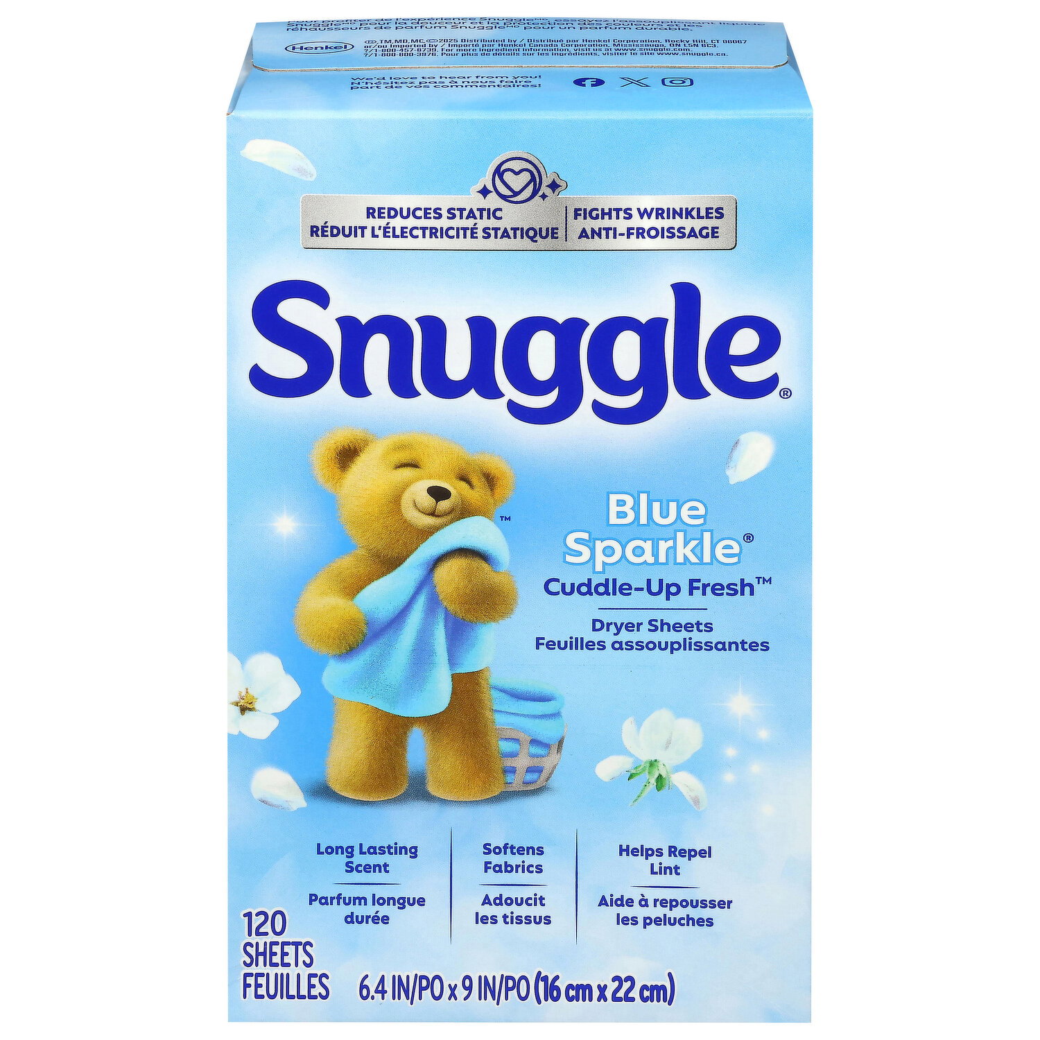 Snuggle Blue Sparkle Dryer Sheets - Smart & Final