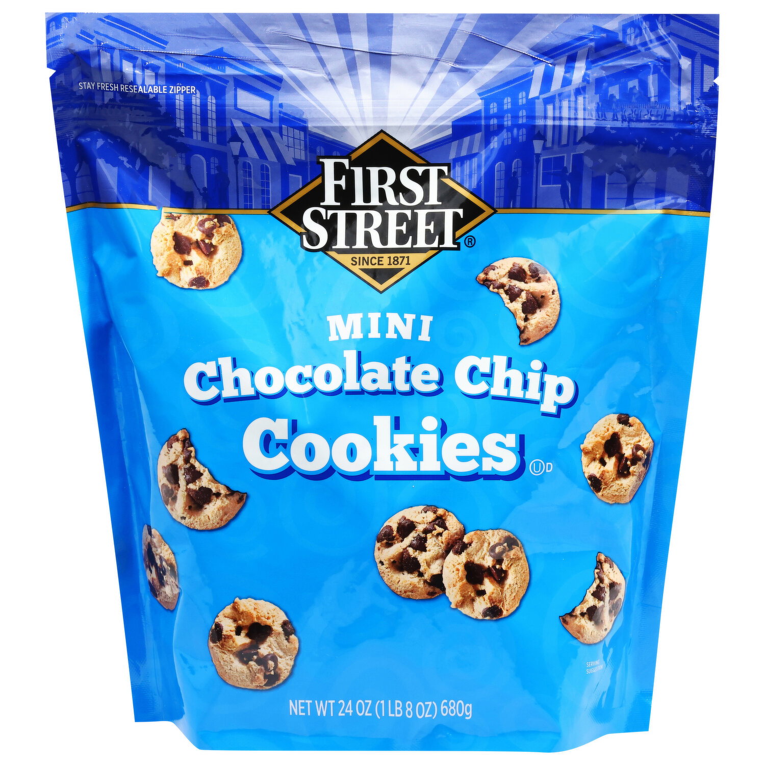 First Street Cookies, Chocolate Chip, Mini - Smart & Final