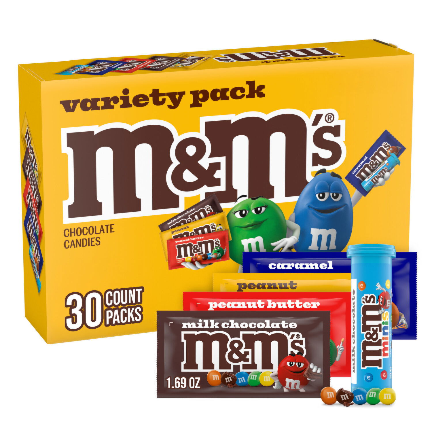 M&M'S Chocolate Candy Variety Assortment, 47.4 Oz, 30 Ct - Smart