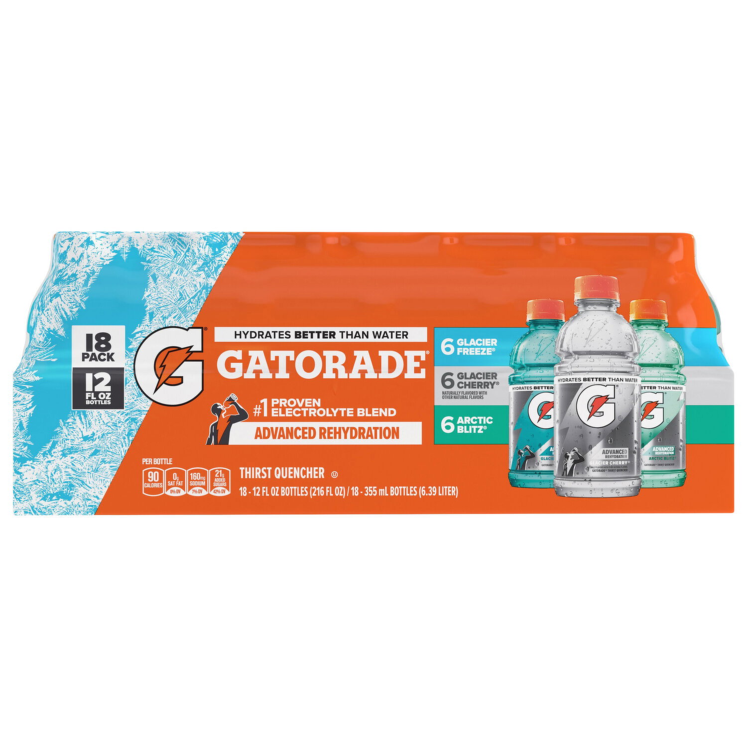Gatorade Advanced Rehydration Glacier Freeze/Glacier Cherry/Arctic