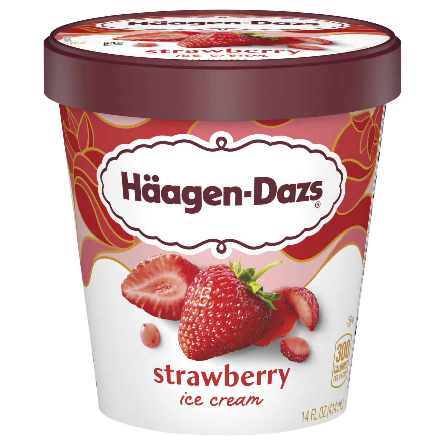 Haagen-Dazs White Chocolate Raspberry Truffle Ice Cream - Smart