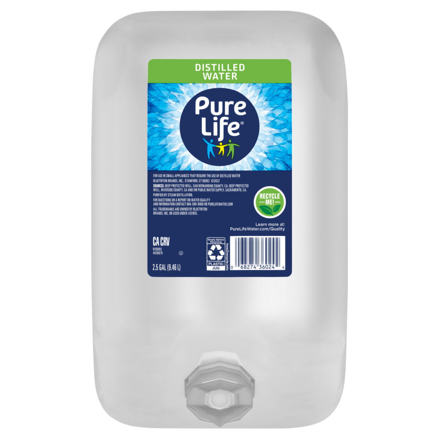 Pure Life Distilled Water - Smart & Final