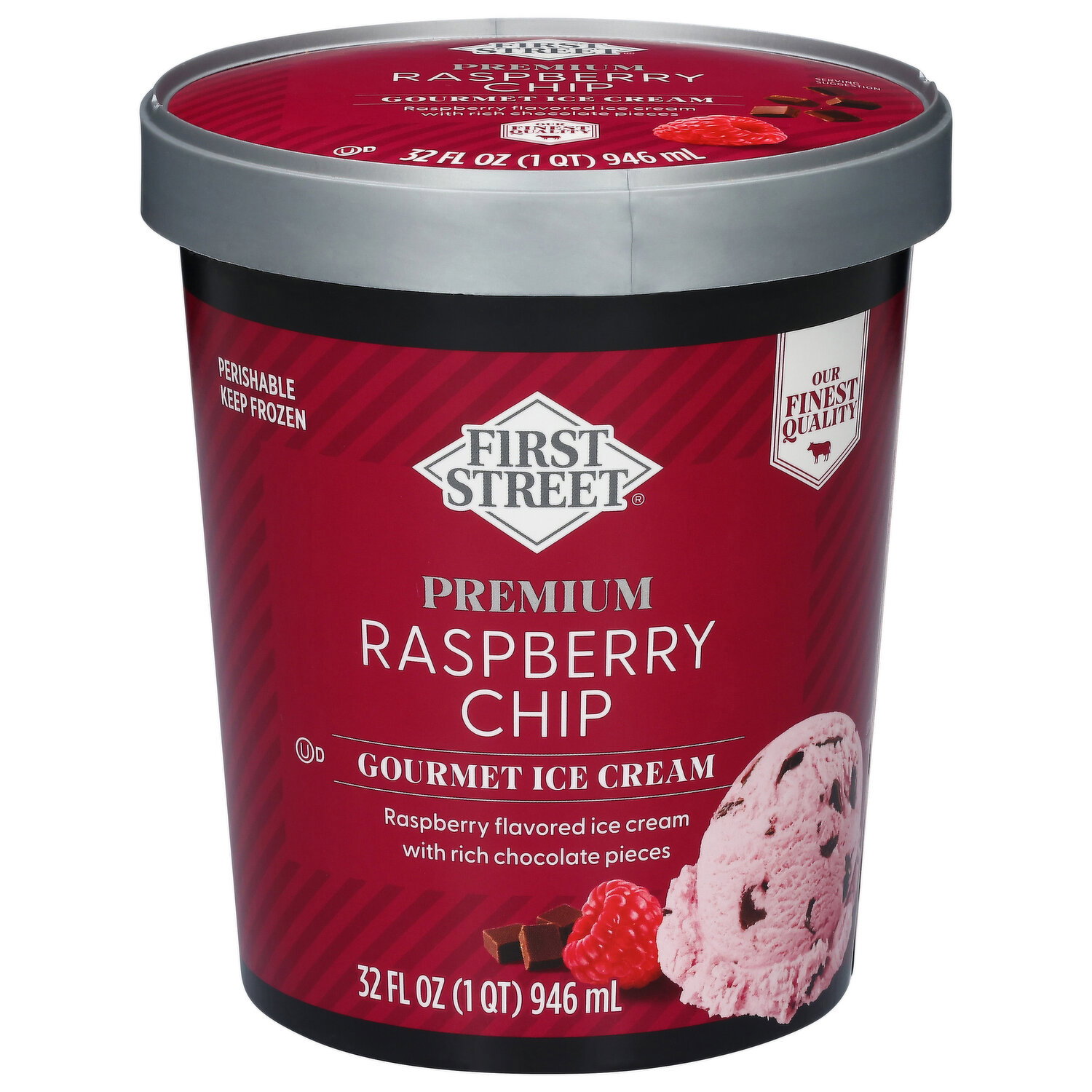 icecreammerci③ Graeter's® Black Raspberry Chocolate Chip French Pot® Ice Cream