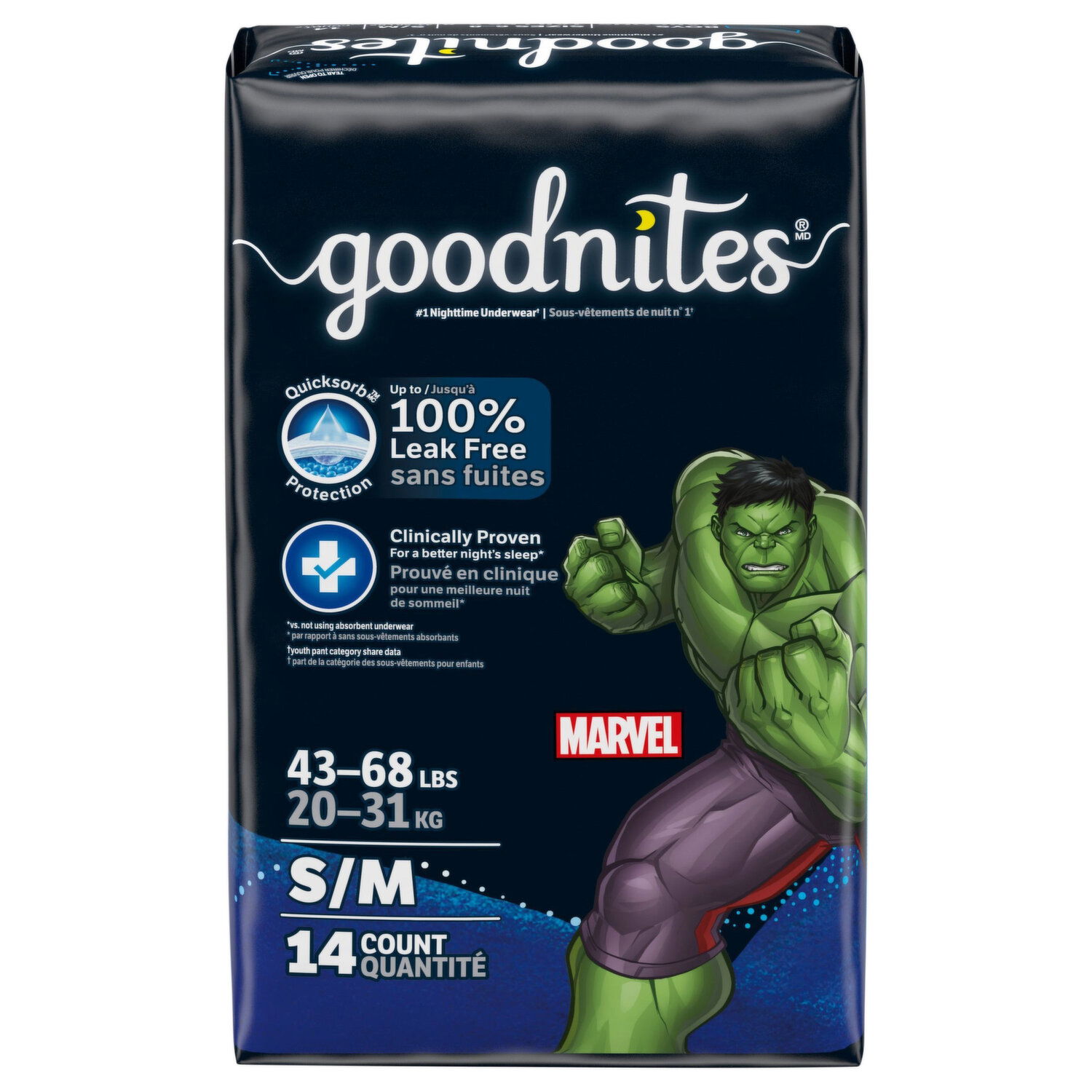 GoodNites Underwears, Nighttime, Boys, L - Smart & Final