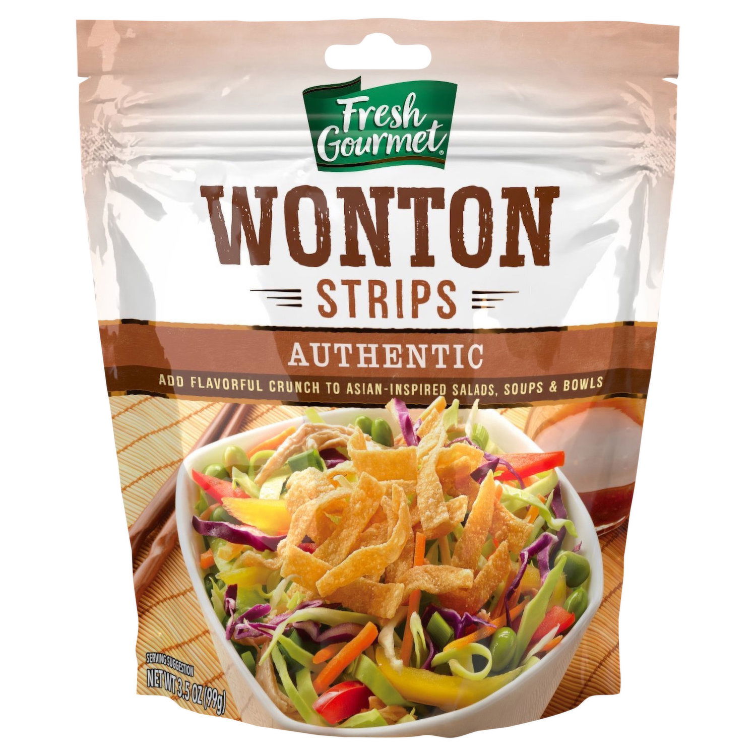 Fresh Gourmet Wonton Strips, Garlic Ginger - Smart & Final