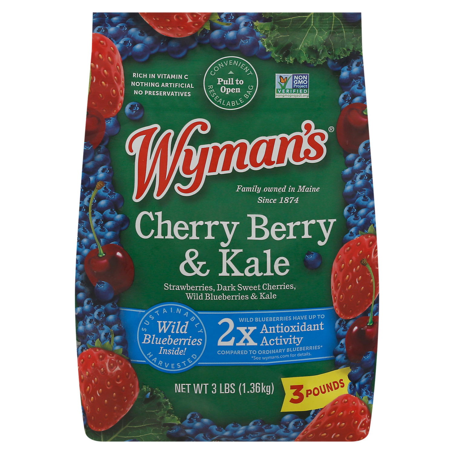Wyman's Cherry Berry & Kale - Smart & Final
