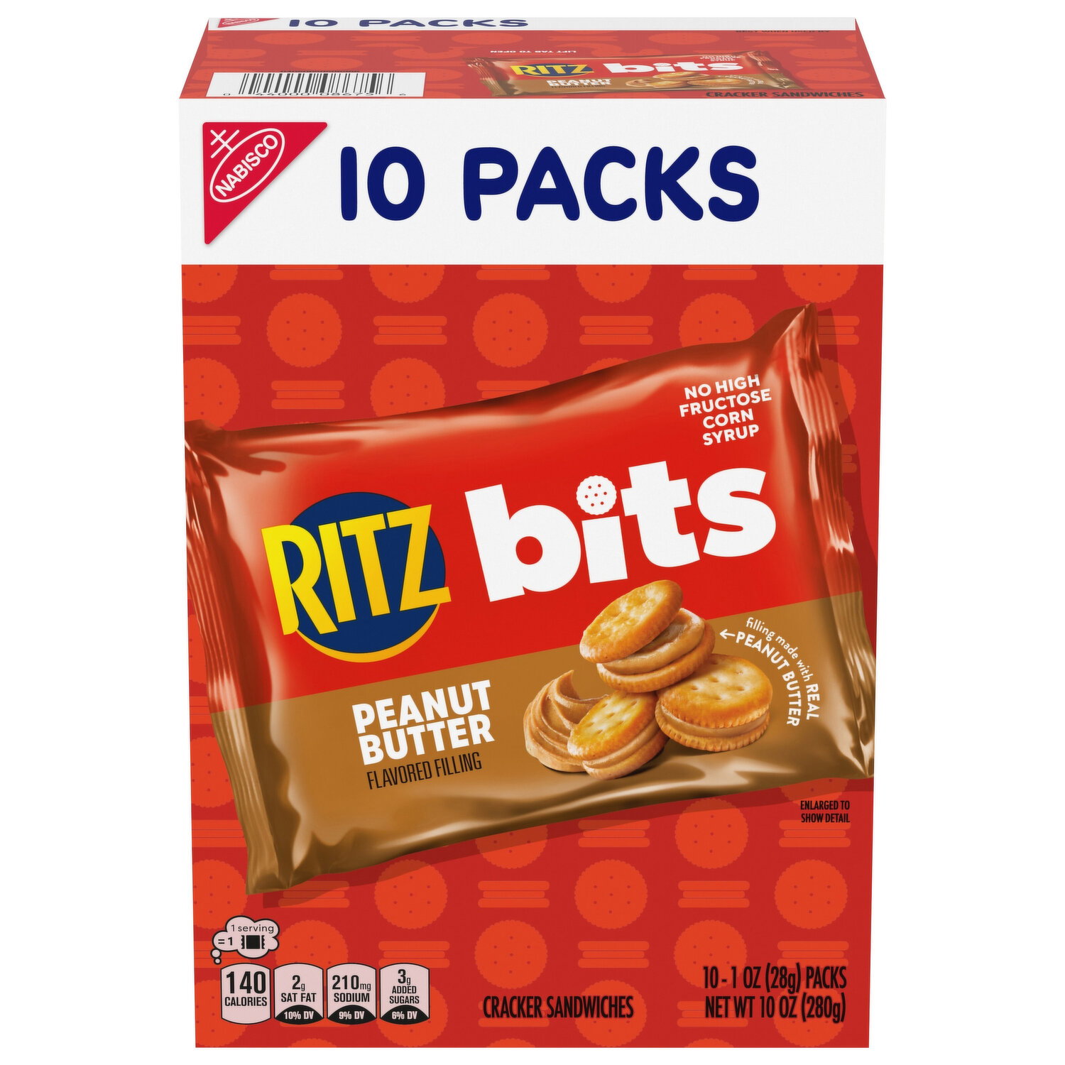 Ritz PURE POINT　7個 Ritz Peanut Butter Flavored Cracker Sandwiches - Smart & Final