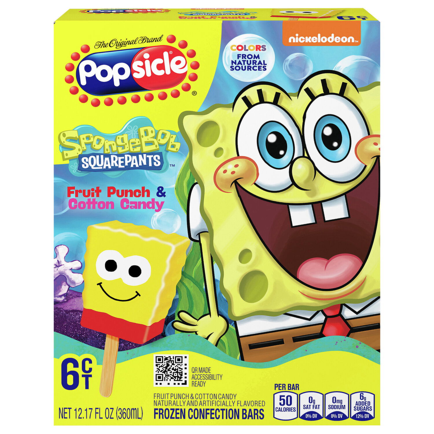 Popsicle Confection Bars, Fruit Punch & Cotton Candy