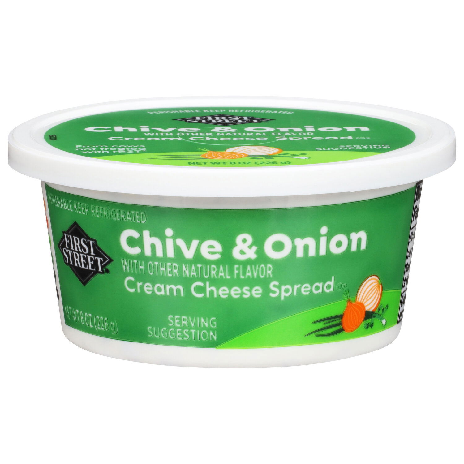 PROUSTCREAM2個 First Street Cream Cheese Spread, Chive & Onion - Smart & Final