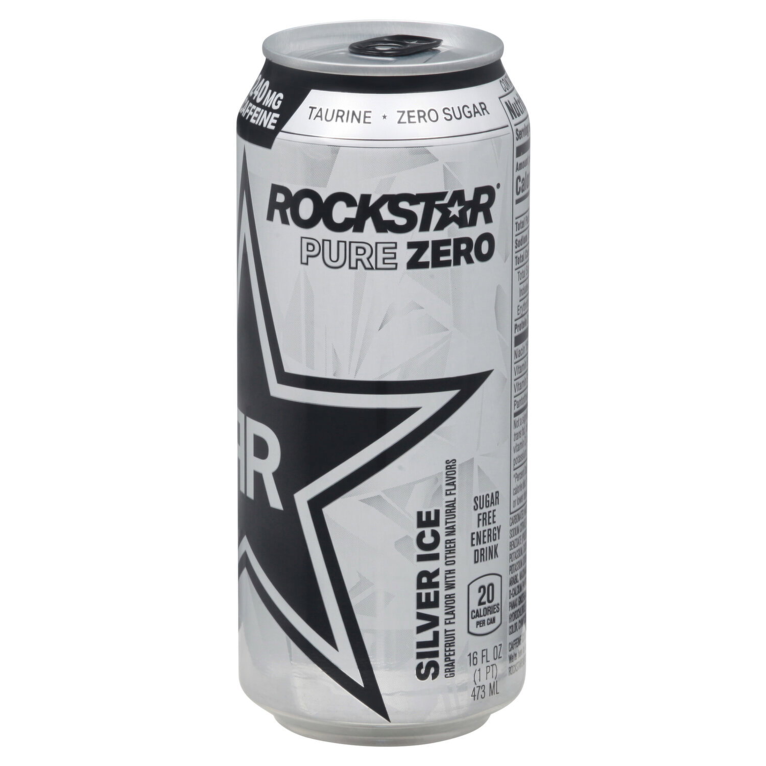 Rockstar Energy Drink, Silver Ice, Pure Zero - Smart & Final