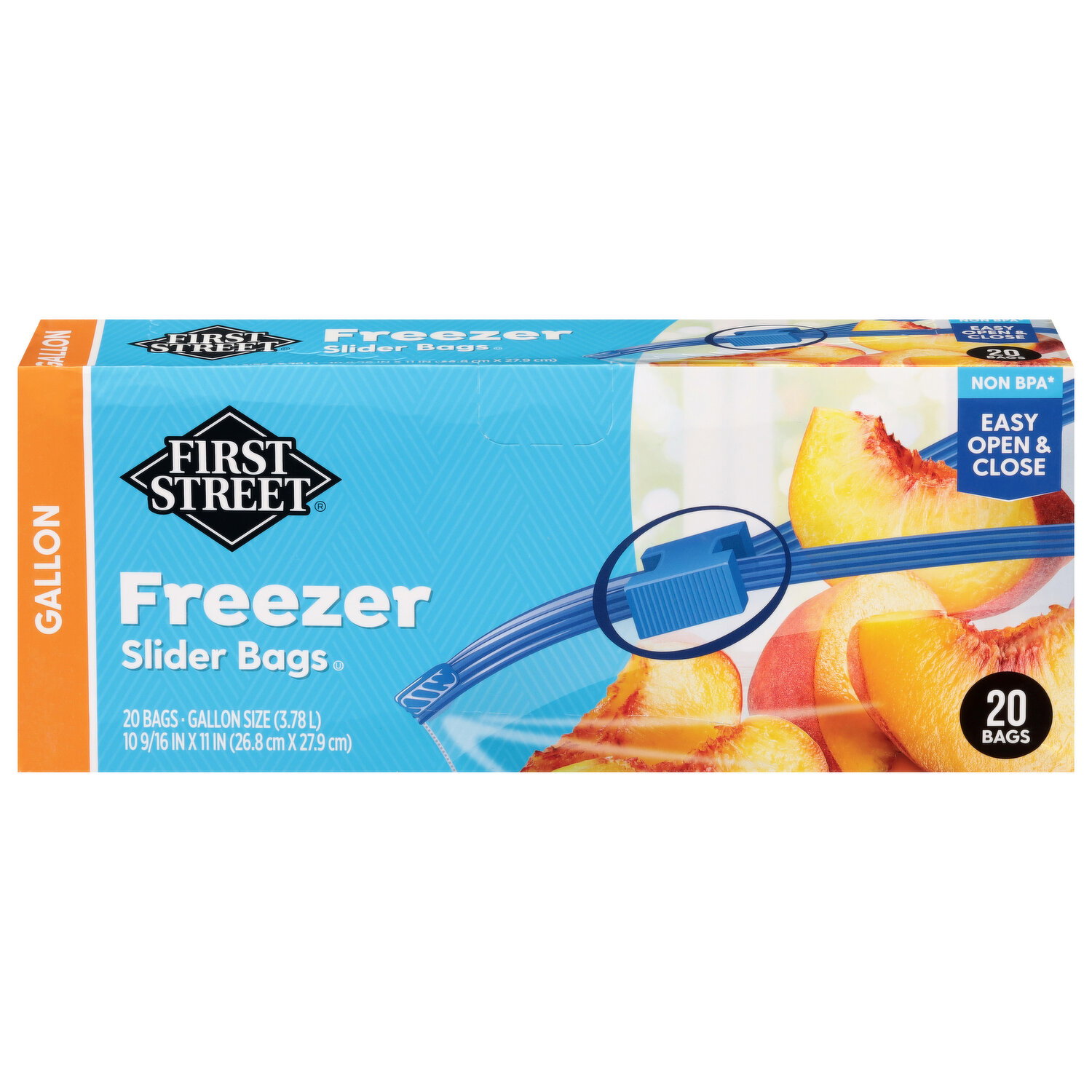 First Street Gallon Freezer Slider Bags - Smart & Final