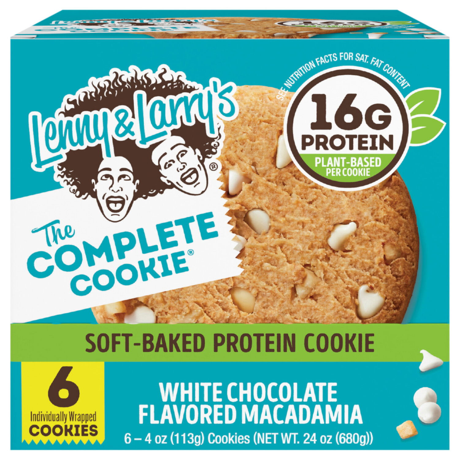 Lenny & Larry's Cookies, Protein, Soft-Baked, White Chocolate