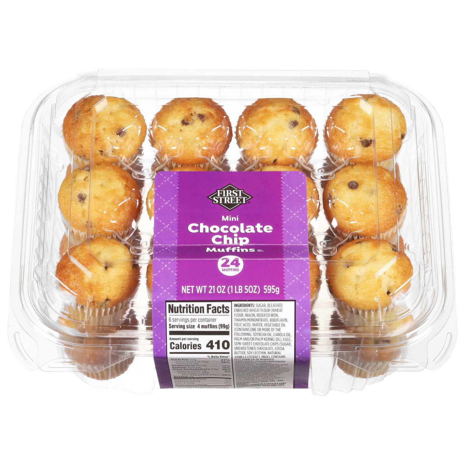 マフィン1 First Street Muffins, Chocolate Chip, Mini - Smart & Final