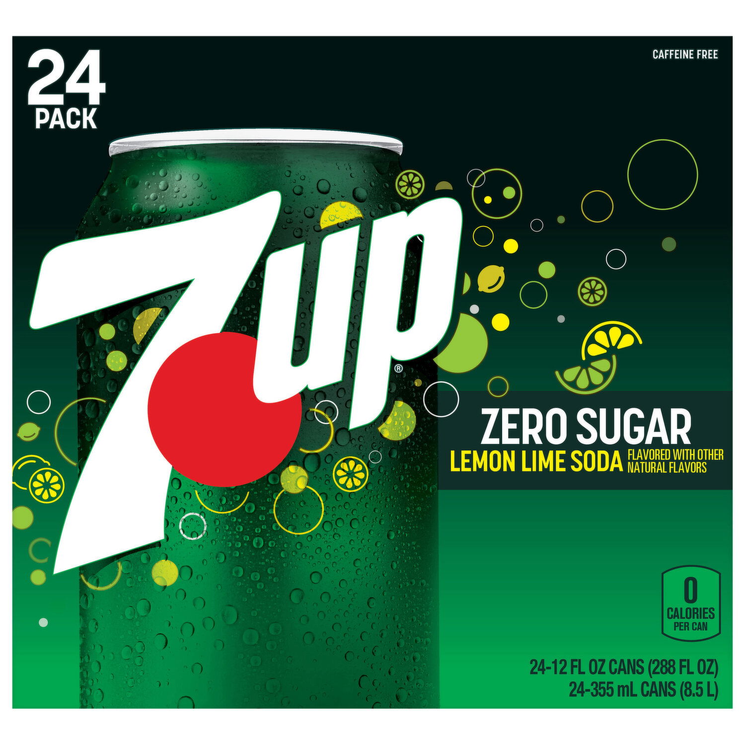 7-UP Soda, Lemon Lime, Zero Sugar - Smart & Final