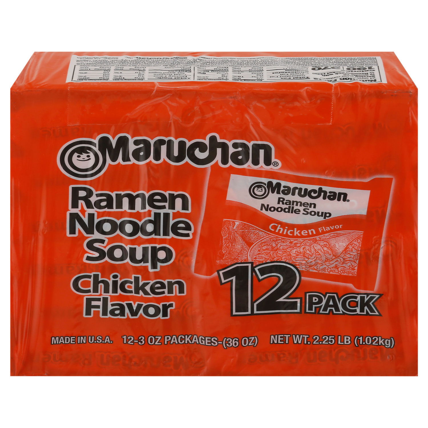 Maruchan Ramen Noodle Soup, Chicken Flavor, 12 Pack - Smart & Final