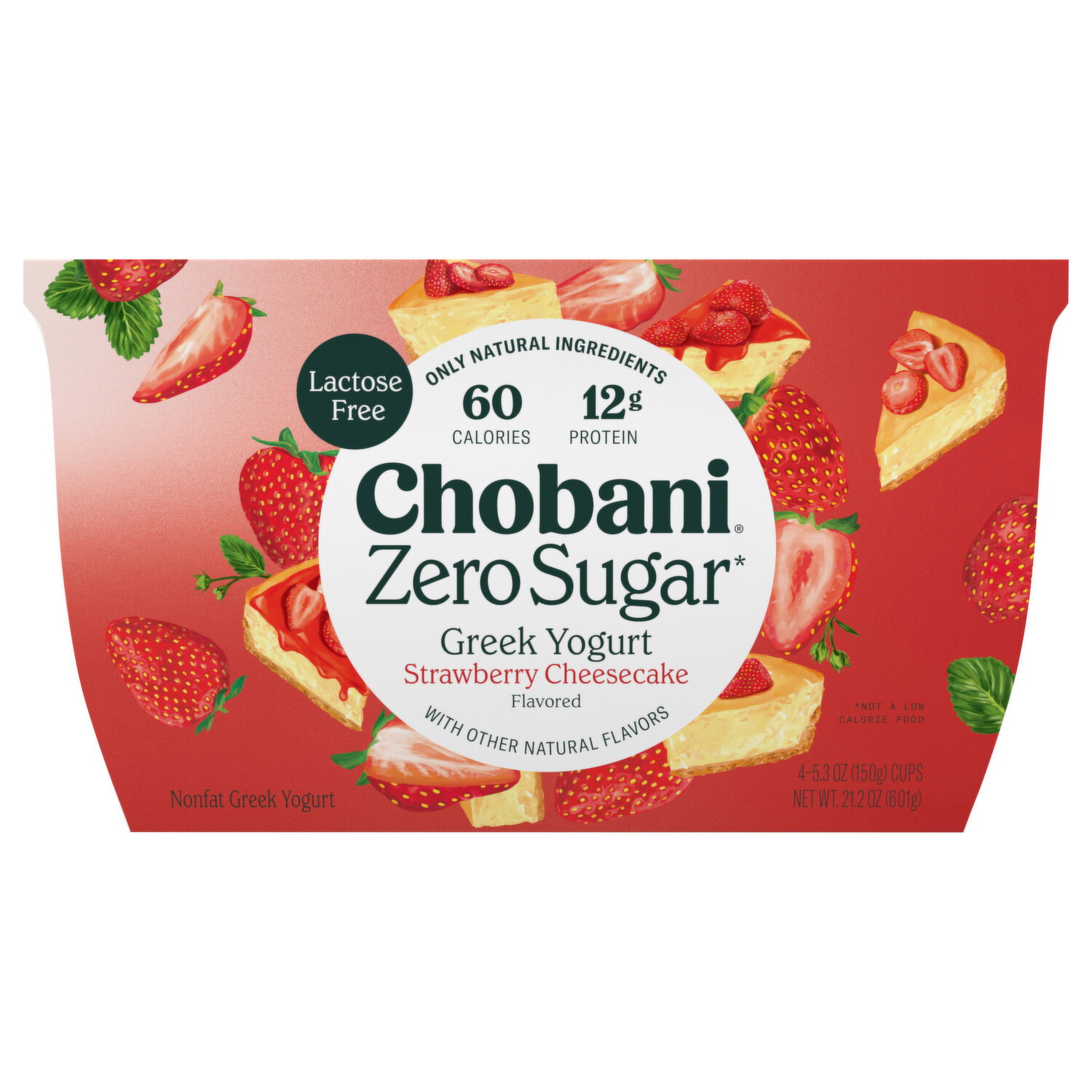 苺　0720 Chobani Zero Sugar Nonfat Strawberry Cheesecake Flavored Greek