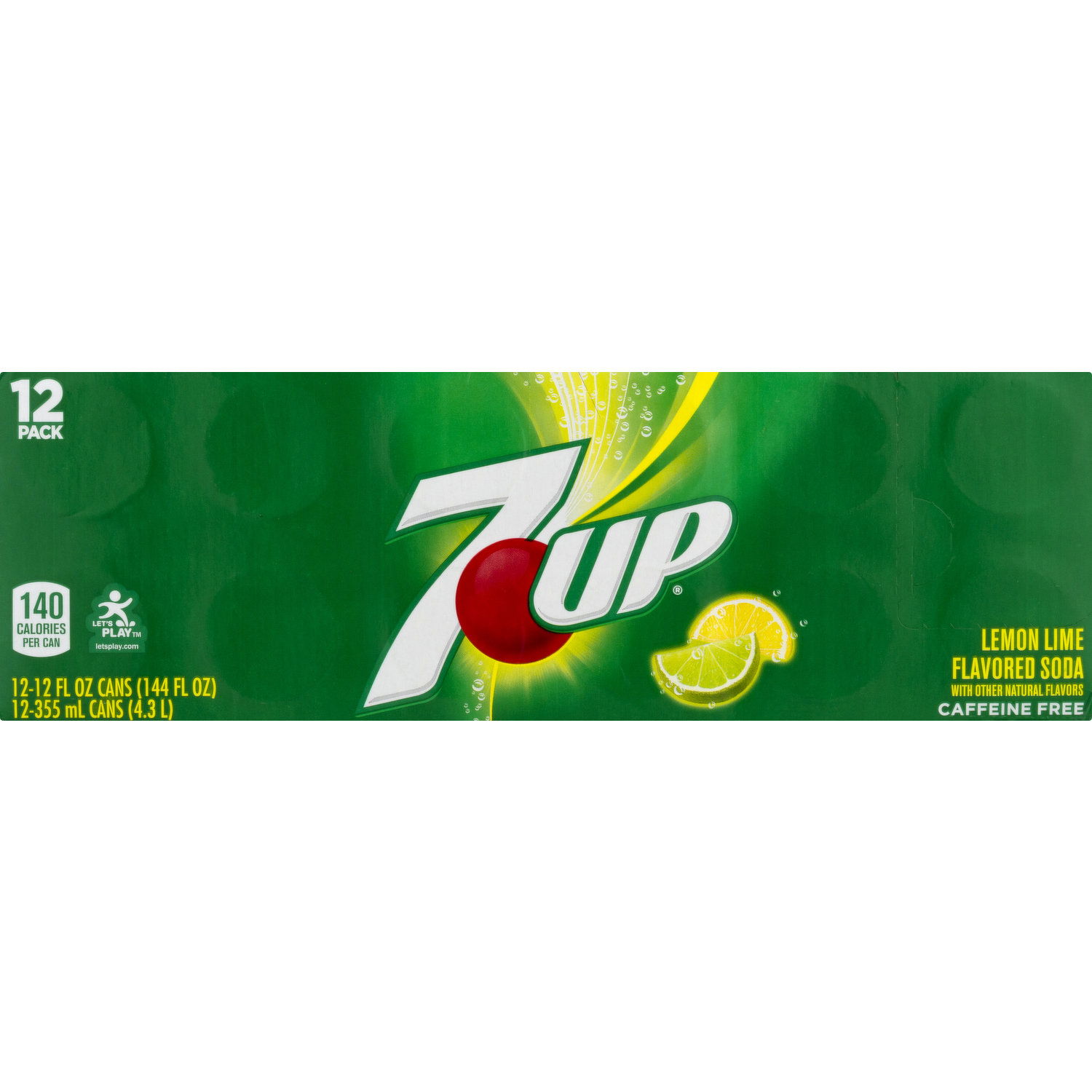 7 UP Cool Drink Soda, Lemon Lime Flavored, 12 Pack - Smart & Final