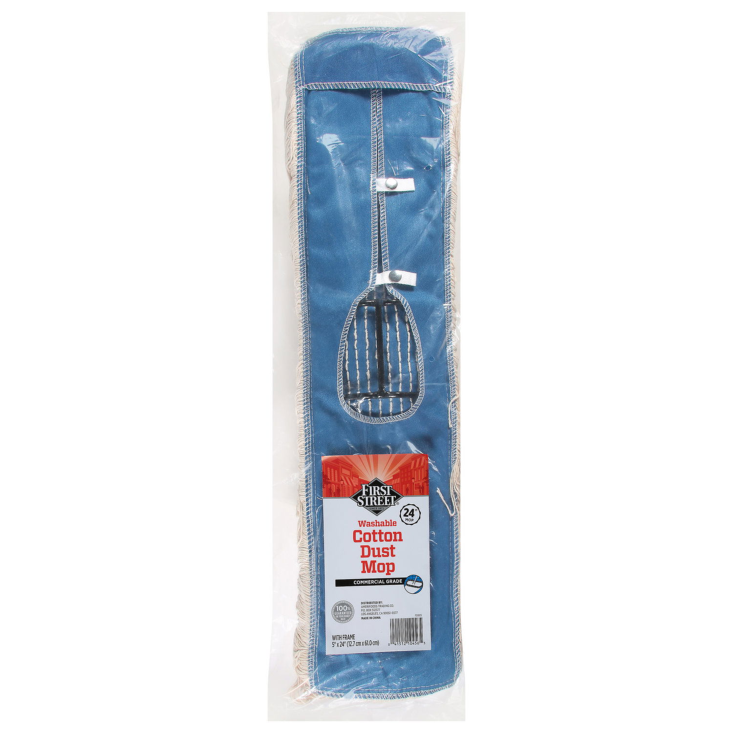 First Street Dust Mop, Cotton, Washable, 24 Inch - Smart & Final