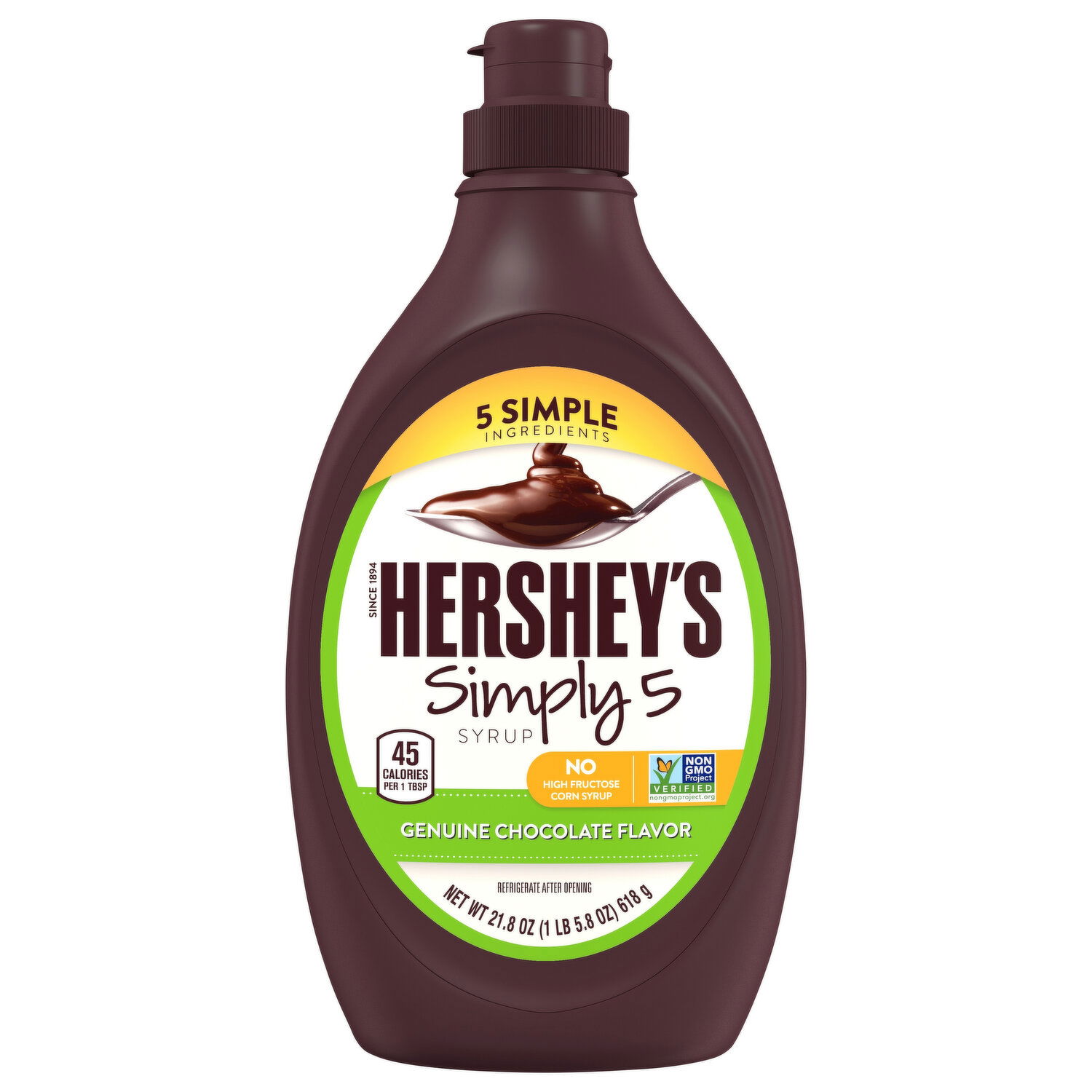 Hershey's Syrup, Genuine Chocolate Flavor, Simply 5 - Smart & Final