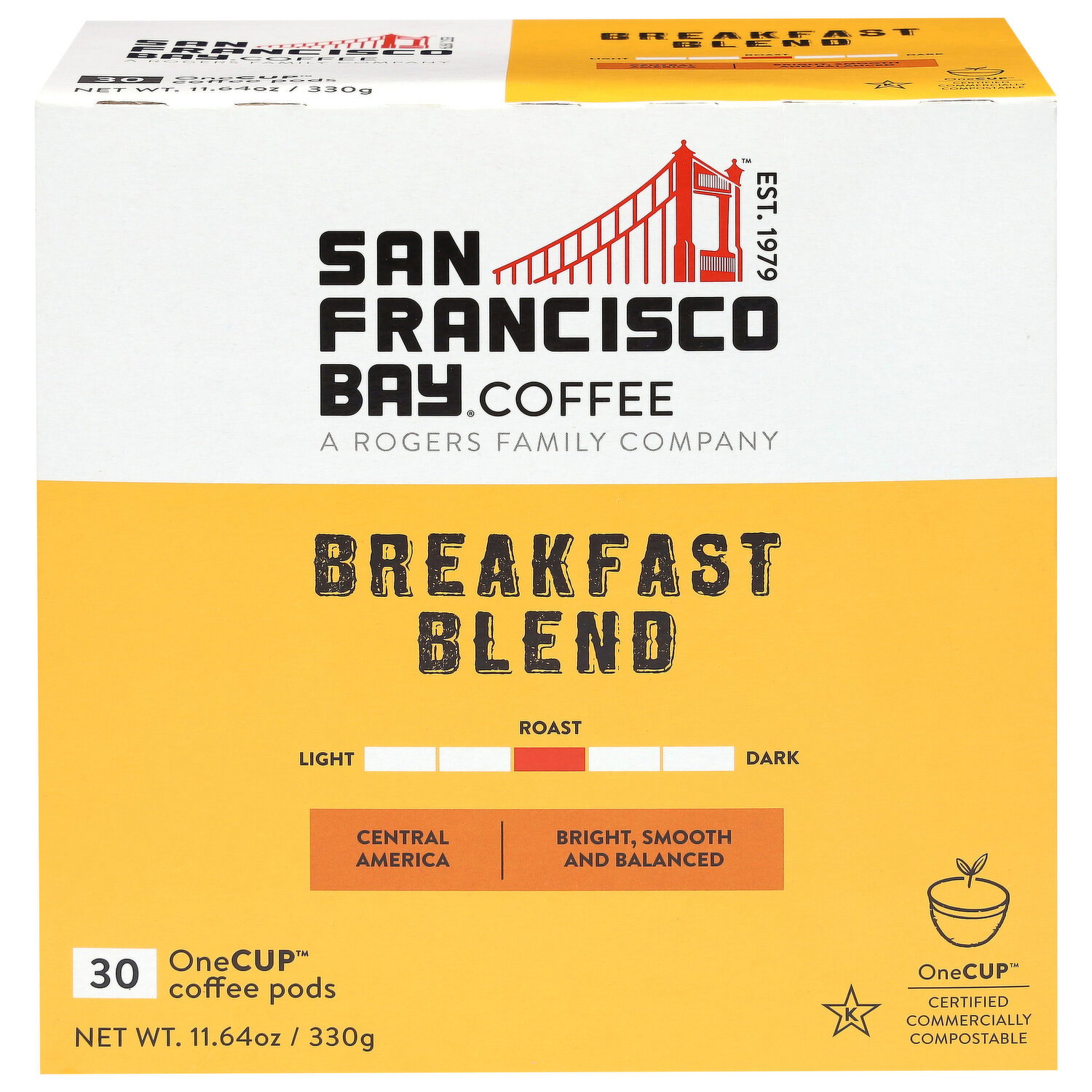 San Francisco Bay OneCup Coffee Pods Fog Chaser Coffee