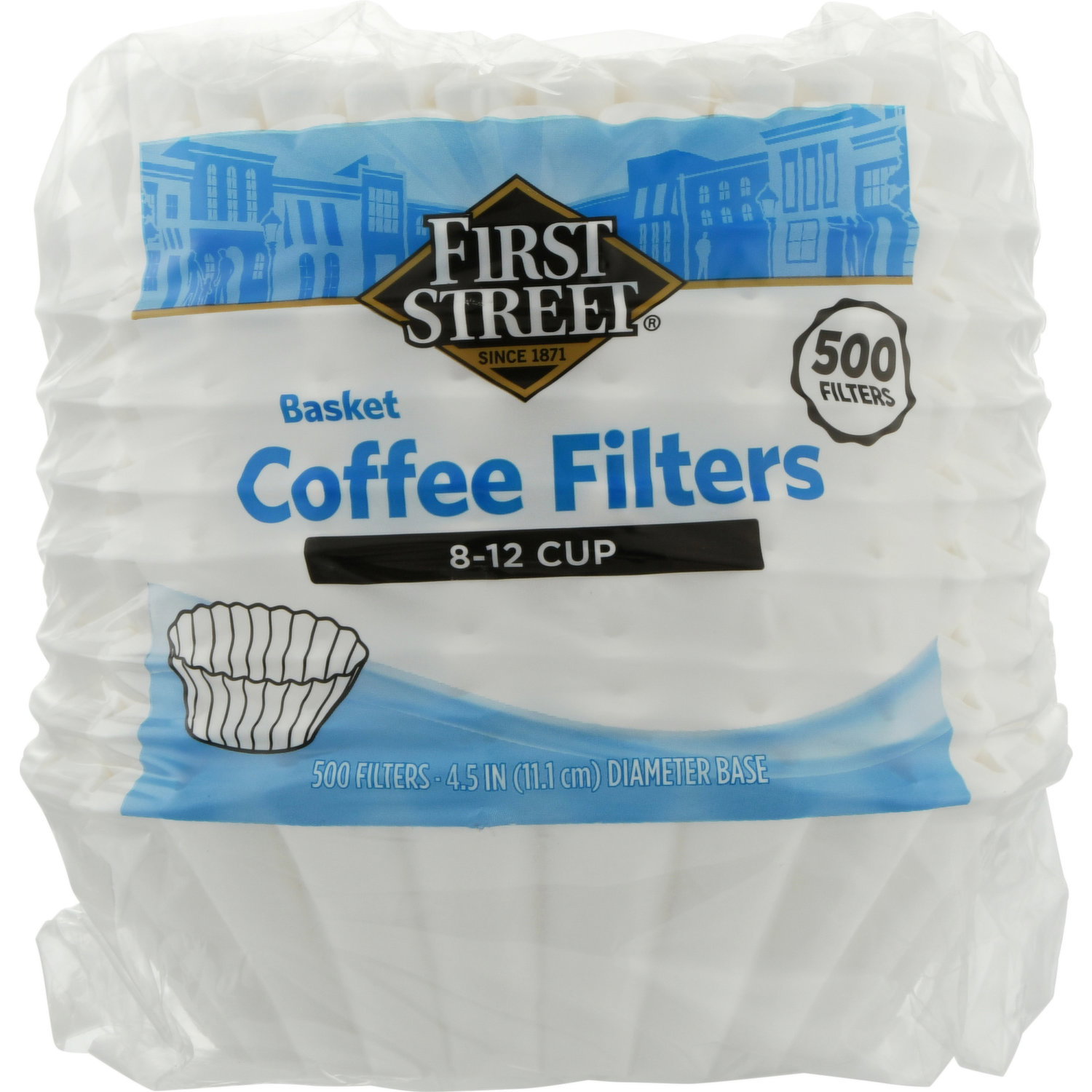 First Street Coffee Filters, Basket, 8-12 Cup - Smart & Final