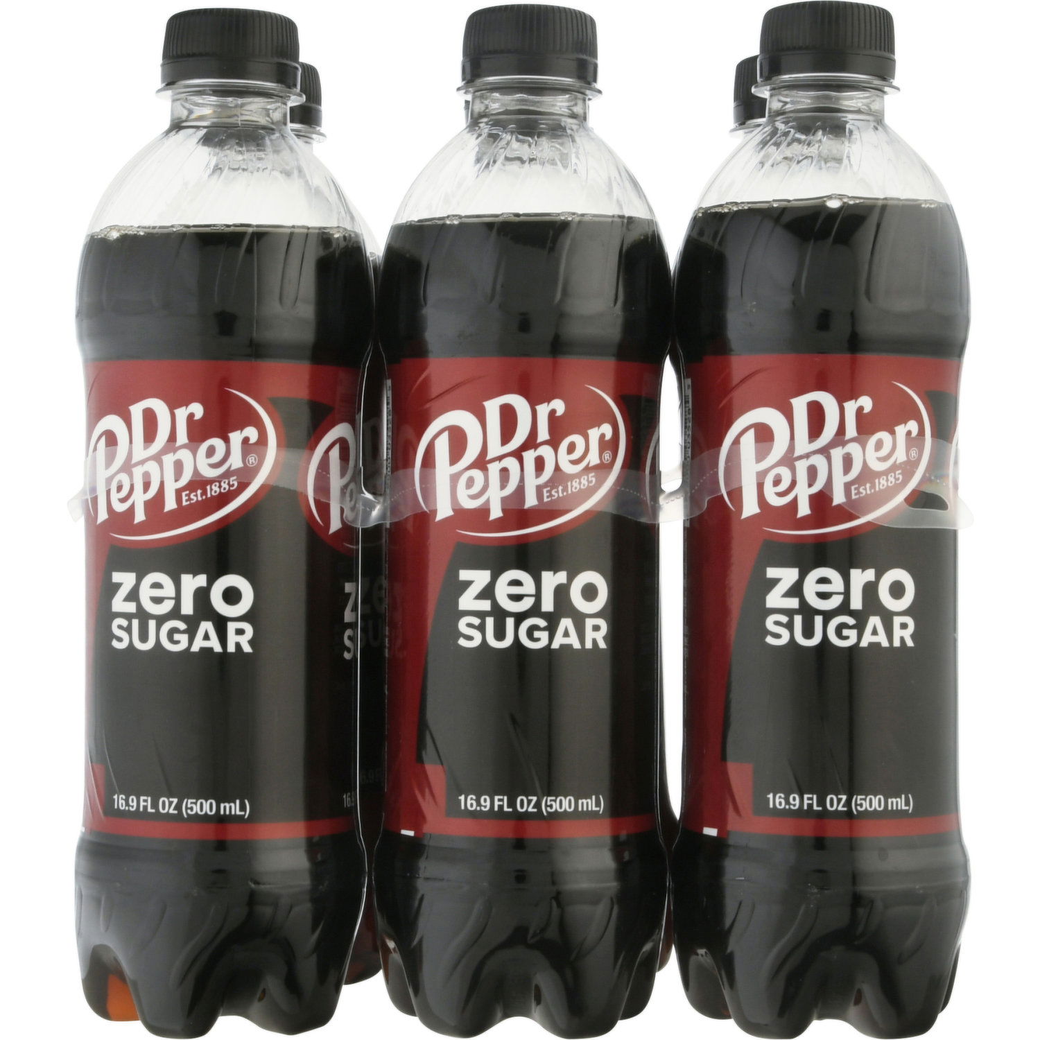 Dr Pepper Soda, Zero Sugar, 6 Pack - Smart & Final