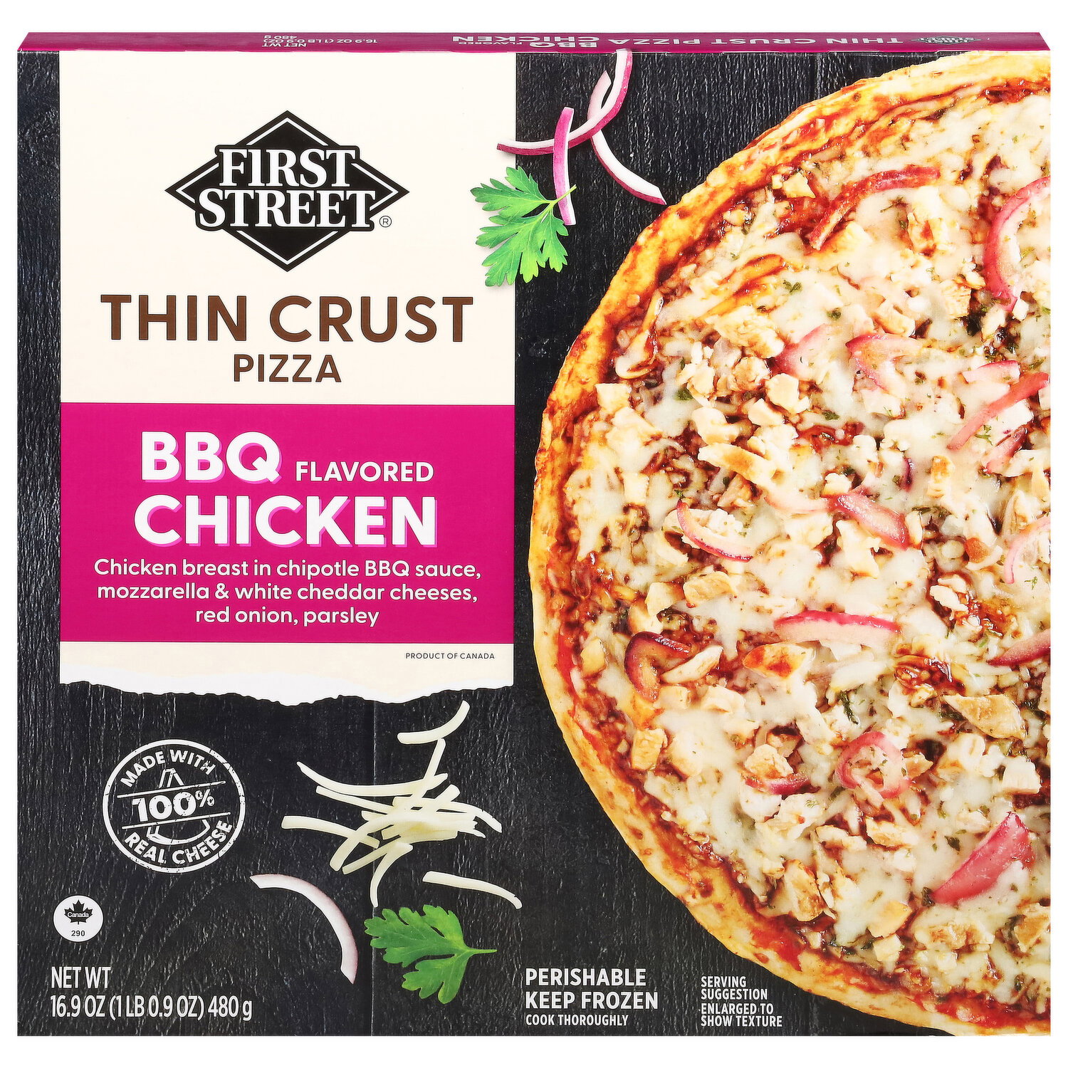 First Street Pizza, Thin Crust, BBQ Flavored Chicken - Smart & Final